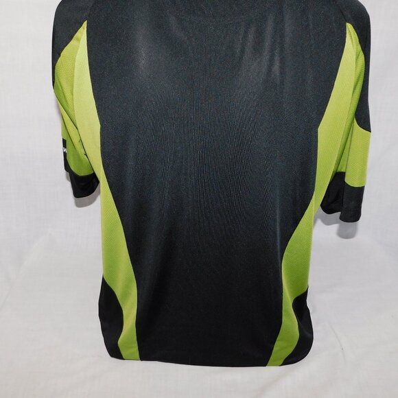 Mike Weir Golf Cool Effect Mens L 44 Black Green Golf Short Sleeve Polo Shirt - Picture 8 of 8